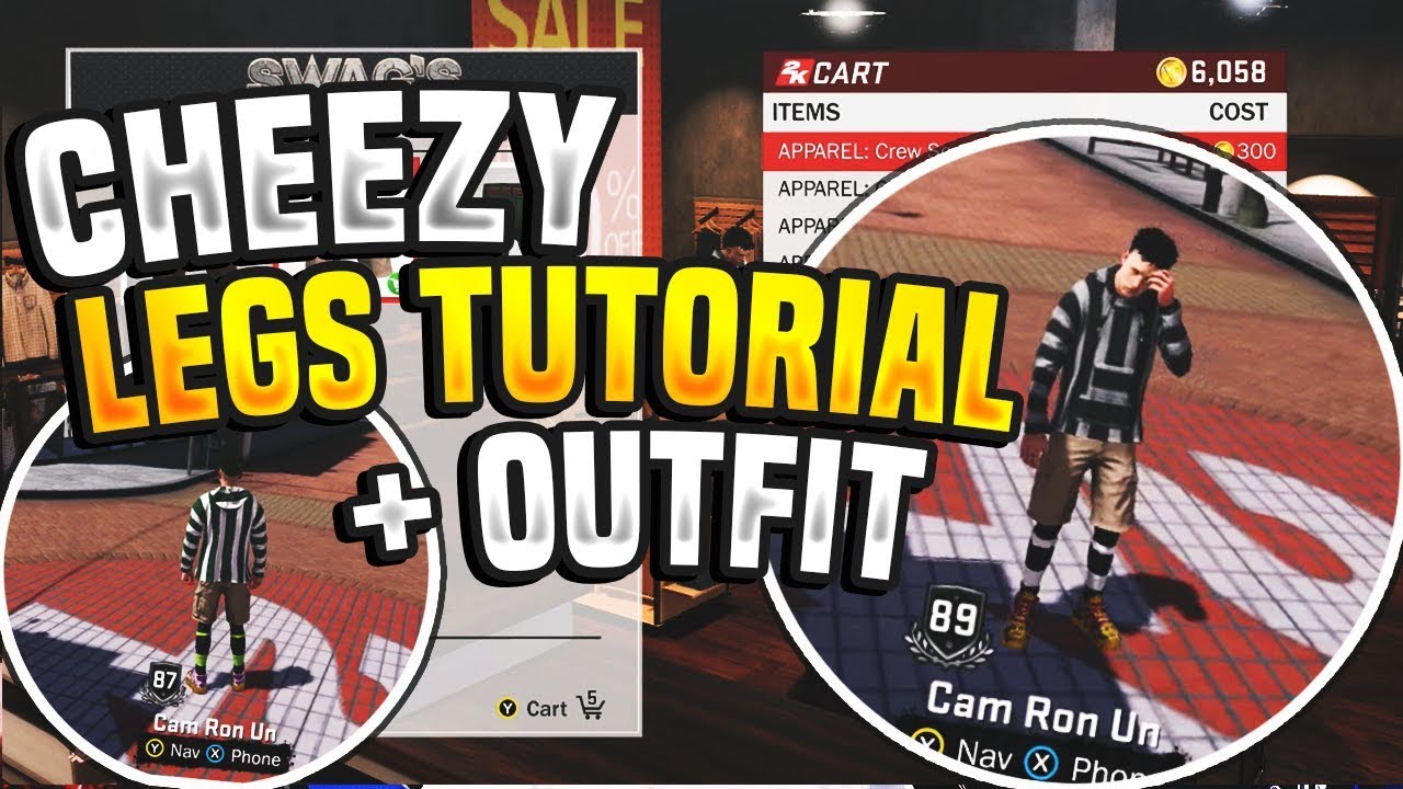 HOW TO GET NBA 2K17 CHEEZER LEGS IN NBA 2K18!?! + MY OUTUFIT - YouTube