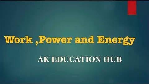 Work, Energy and Power - PPT || Class 11 Physics