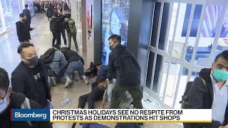Hong Kong Protesters Targeted Malls During Christmas