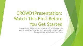 CROWD1 Presentation | Watch This First Before You Invest screenshot 5