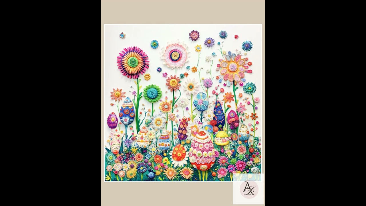 24 Vibrant Floral and Easter Clipart Collection, Whimsical Designs, Springtime Celebrations, Inst...