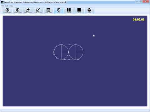 Pedestrian Simulation Demo 5(a)