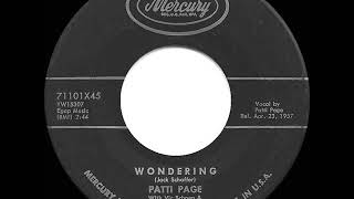 Watch Patti Page Wondering video
