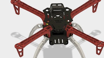 RE470 drone assembly animation