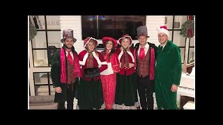 thomas rhett and florida georgia line's tyler hubbard surprise raelynn with christmas caroling