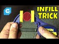 Cura Infill Setting for Stronger 3D Prints using Less Plastic