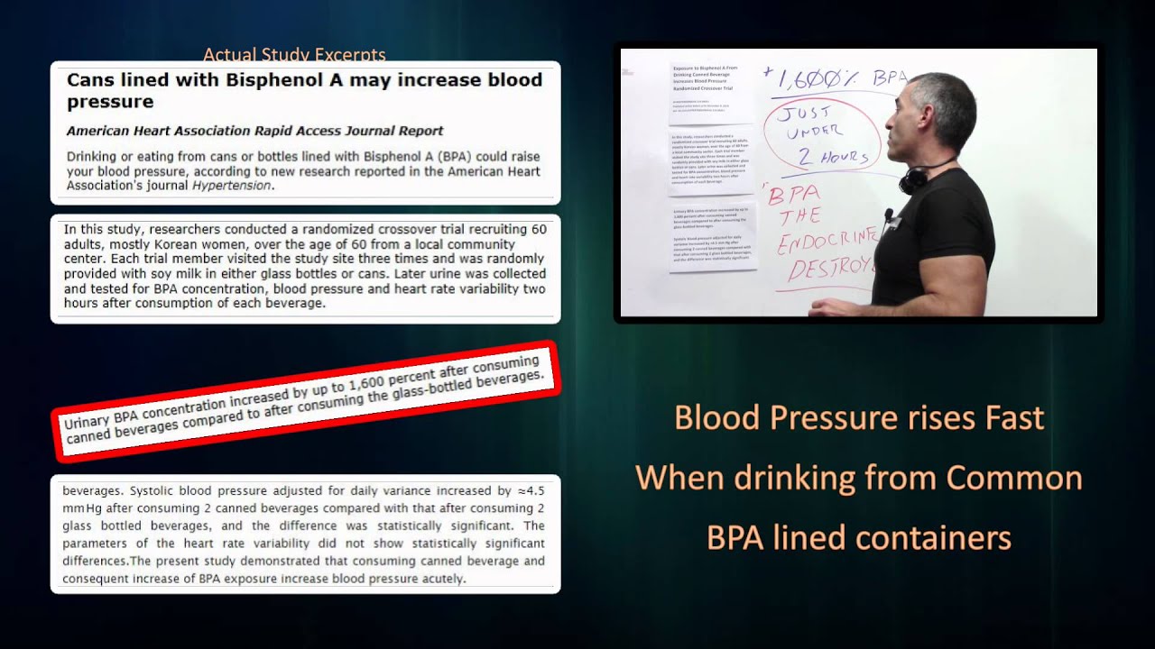 BPA lined containers raise blood pressure fast 