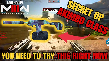 MW3: MOST OP AKIMBO CLASS | WSP SWARM | Yellow Jacket Akimbo Brace Stock (How To Unlock)