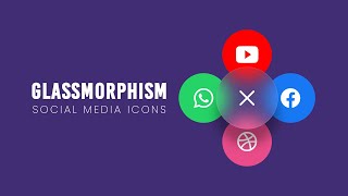 Glassmorphism Social Media Share Button | Html CSS