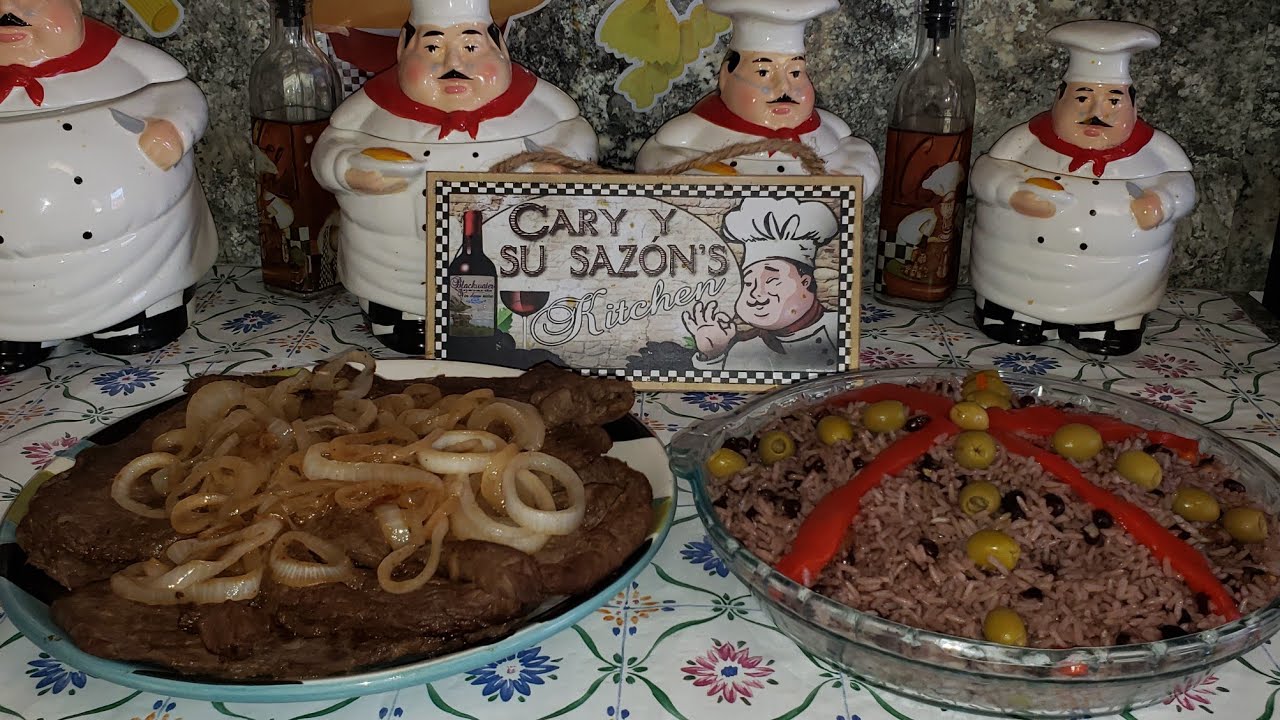 Bistec de res ,congry aqui te trae cary rica comida cubana para ti,sigueme