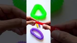 Creating Rainbow Style POP-TUBE ASMR Relax #diy #satisfyingvideos #relaxing #asmr #creative #toys