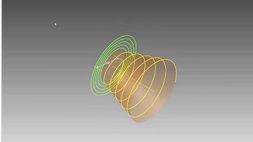 Cone Spiral In Autodesk Inventor
