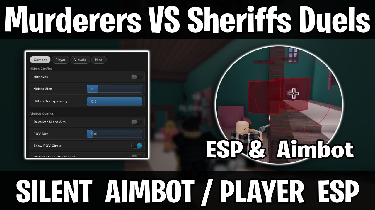 Murderers VS Sheriffs Duels Script GUI / Hack (Silent Aim, Player ESP, Kill  All AND MORE) *PASTEBIN* 