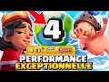 Je suis top 1 et top 4 perfomance exceptionnelle sur clash royale 