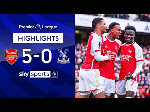 Arsenal move up to third! | arsenal 5-0 crystal palace | premier league highlights