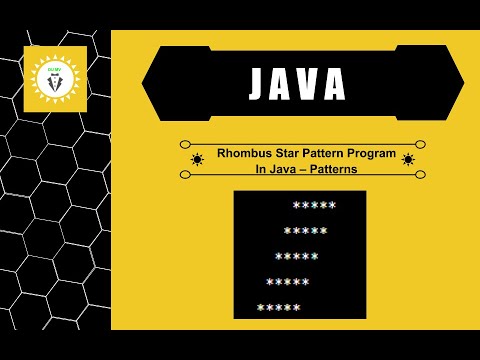 DUMV - Rhombus Star Pattern Program In Java - Using For Loop