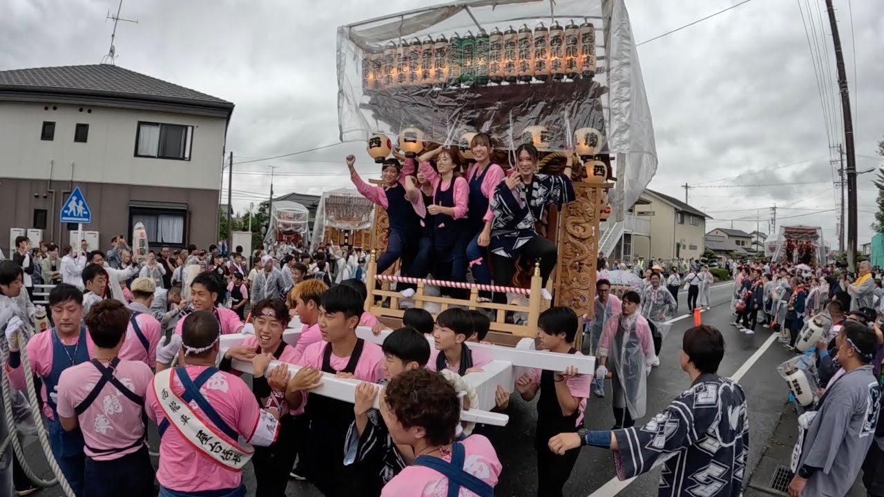 袋井北祭り　十六車連合屋台曳き廻し　2025年10月11日