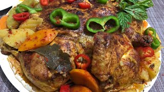 #دجاج_مشوي على الطريقة السورية ?
دجاج مسحب poulet rôti façon syrienne