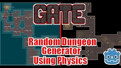Random Dungeon Generator reworked using Physics - Gate ARPG Devlog - Godot 4