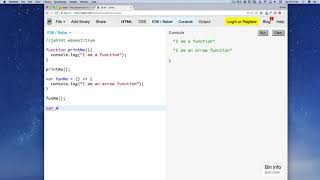 Arrow functions in ES6 with Reactjs #56