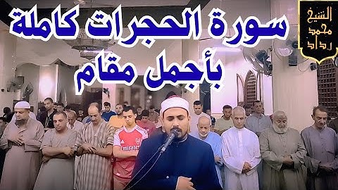 تحبير رائع لسورة الحجرات كاملة من أجمل تلاوات المحراب للقارئ محمد رداد 