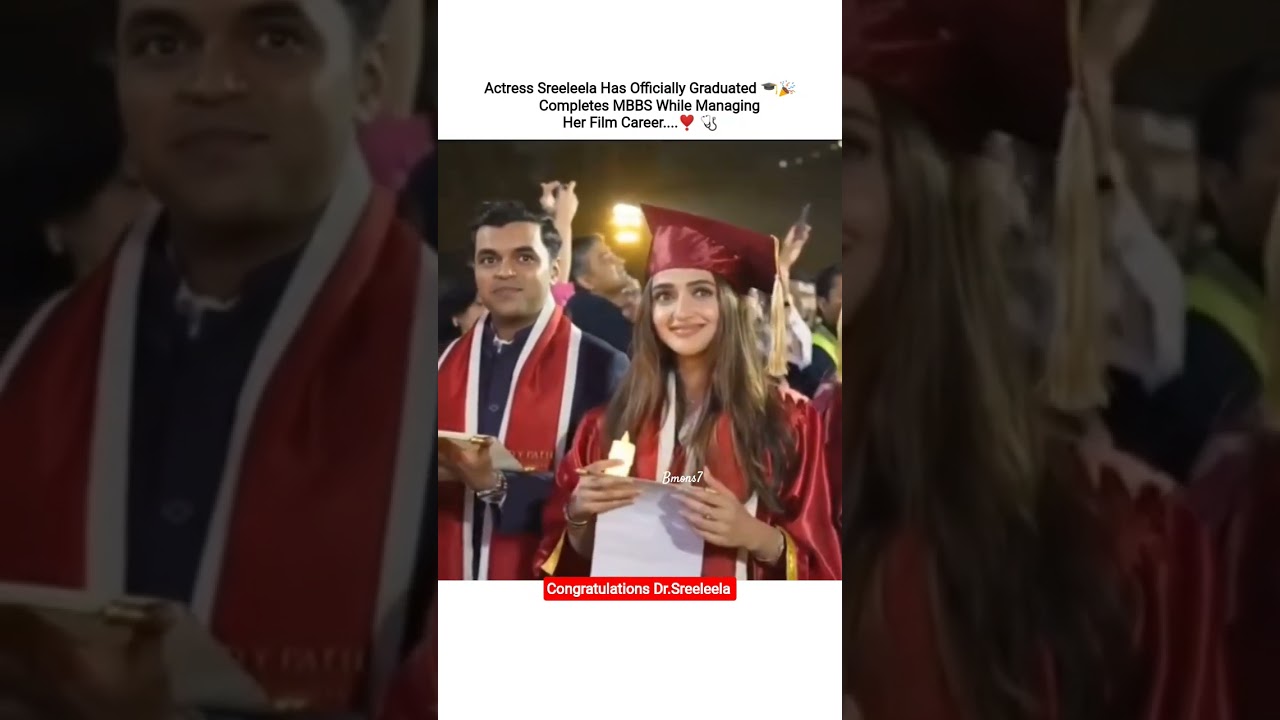 Sreeleela Graduation As Doctor after completing MBBS 🩺❣️