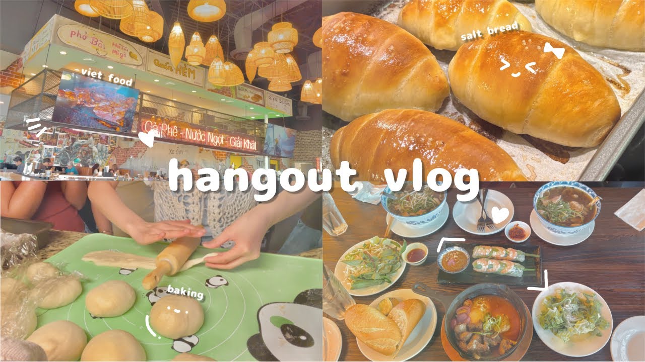 hangout vlog! || vietnamese food || sanrio blind boxes || salt bread || gift haul