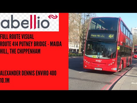 Full Route Visual | Abellio London Route 414 Putney Bridge - Madia Hill, The Chippenham Full Route Visual | Abellio London Route 414 Putney Bridge - Madia Hill, The Chippenham
