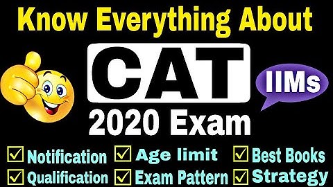CAT 2020 Exam Complete Details in Hindi || Must Watch for CAT 2020 Aspirants || By Sunil Adhikari ||