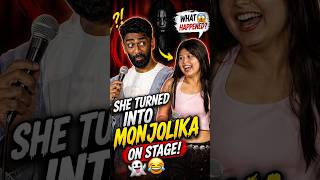 She Turned Into "Monjolika" on Stage! 👻🤣 #shorts #funny #comedygold #funnyvideos