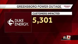 Power outage affects 5300 customers in Greensboro