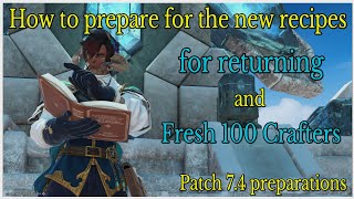 FFXIV patch 7.4 crafter gear preparations