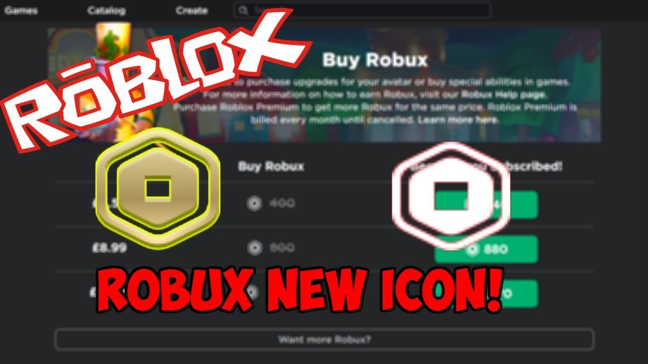 Release New Robux Icon Released Roblox New Update Youtube