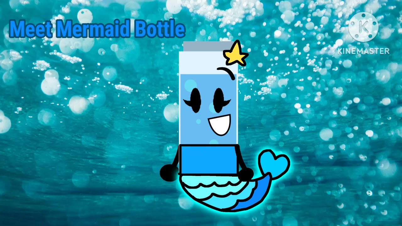 Meet Mermaid Bottle: 🩵💙🧜‍♀️The Blue Mer Object 💙🩵🧜‍♀️
