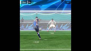 Cristiano Ronaldo attempts a powershot penalty...goal? 😳 #eafc #fifamobile #fifa22 #fifa23 #gugugaga