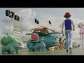 Pokemon Red & Green Size Comparison [ Gen 1st Blue & Yellow ]