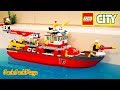 Lego City Fire Boat Unboxing + Firefighter Costume Pretend Play Intro