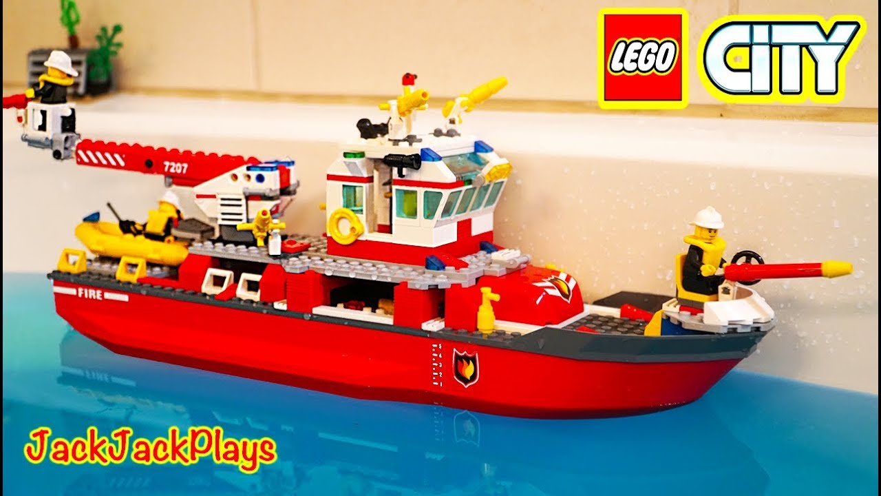 lego city fire ship