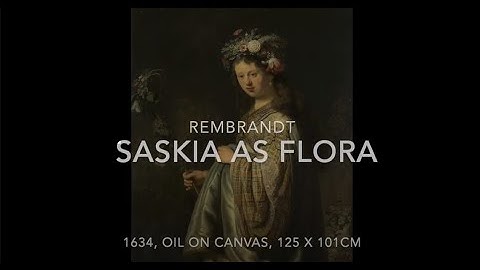 Saskia as Flora, by Rembrandt