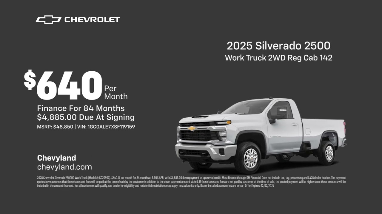 Chevrolet Silverado 2500 12/02/2024 4624483