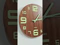 Actual video of Glow in the Dark Wooden Wall Clock