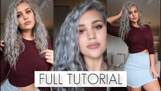 HOW TO: SILVER HAIR AT HOME FULL TUTORIAL