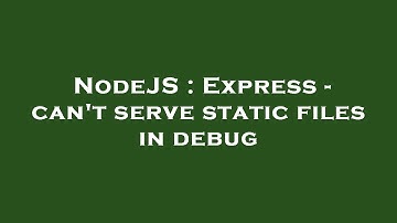 NodeJS : Express - can