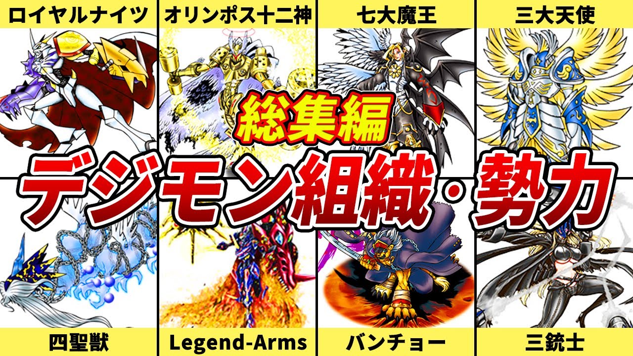 【総集編】デジモンの組織・勢力を解説【デジモン】【ゆっくり解説】