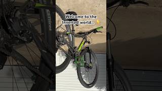 Welcome to the inverted world… 🌍 #shorts #mtb #mtbreview #blowup #viral #bike