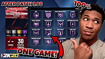 NEW BEST DEFENSE BADGE METHOD IN NBA 2K20! HOW TO GET ALL DEFENSIVE BADGES IN A GAME! FASTEST METHOD