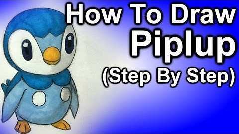 How To Draw Piplup Step By Step Tutorial