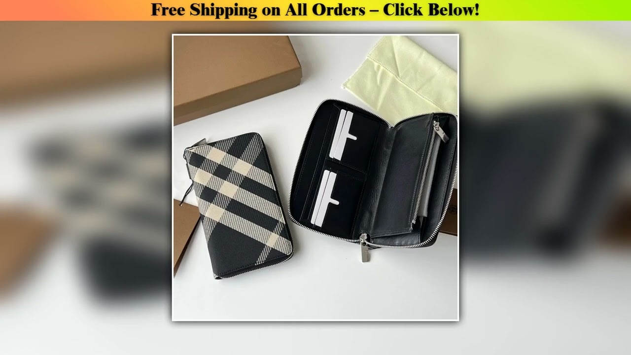Couples Holiday Gift Handmade Long Genuine Leather Wallet Luxury Brand Mini Clutch Card Holder