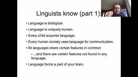 Ling 201 - Intro Linguistics - What is Linguistics?