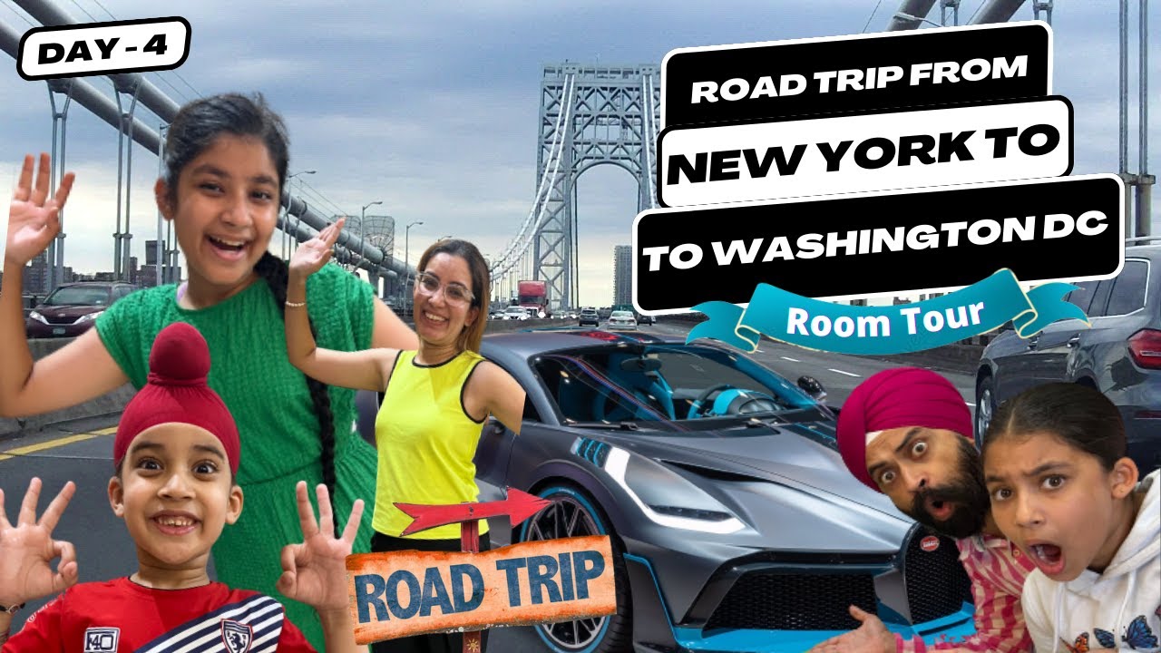 Road Trip From New York To Washington DC - Room Tour | RS 1313 VLOGS | Ramneek Singh 1313